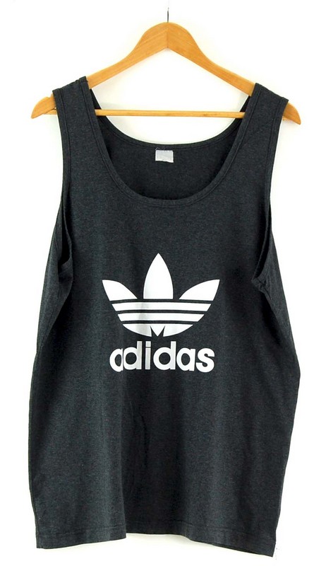 Grey Adidas Vest Top Mens