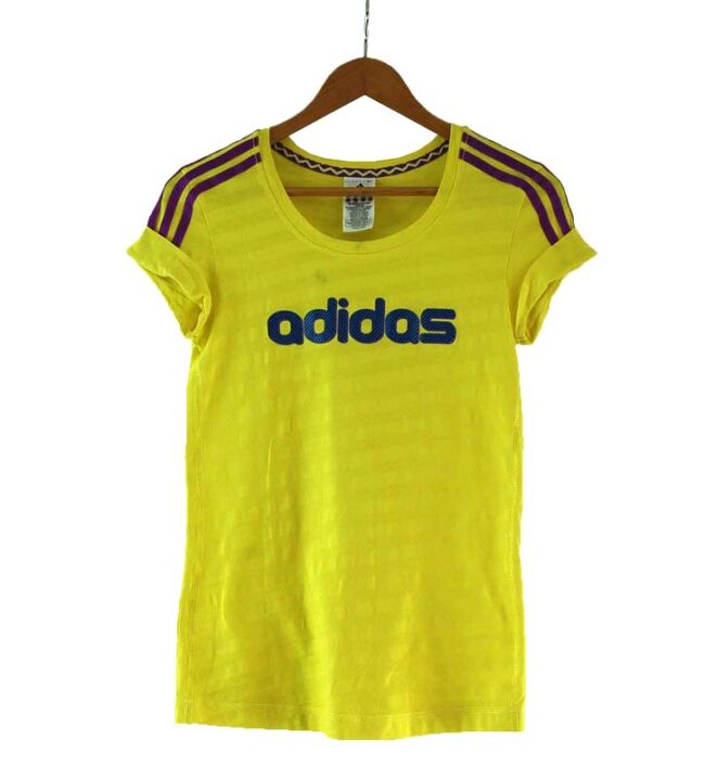 Yellow Adidas T Shirt Womens
