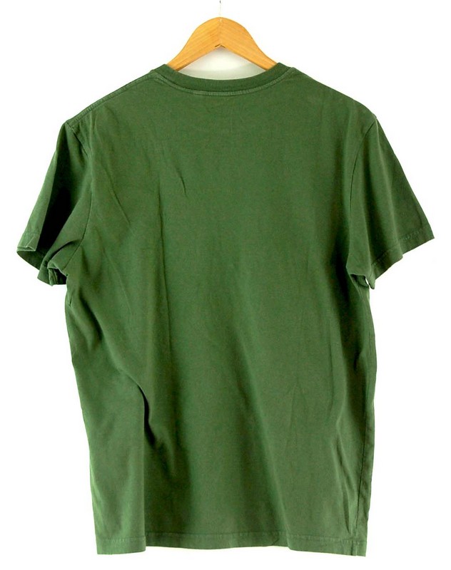 Back of Guess Green T Shirt
