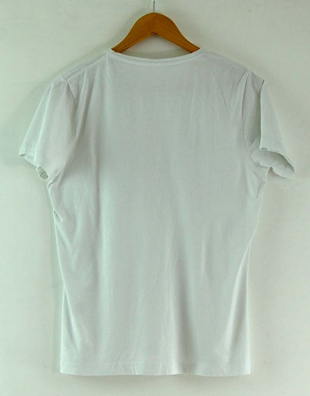 Back of White Adidas Tee Womens