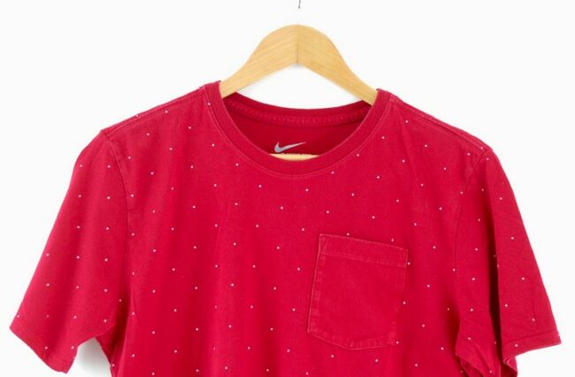Close up of Red Nike T Shirt