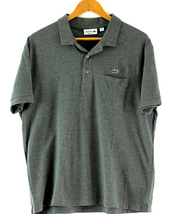 Grey Lacoste Polo Shirt