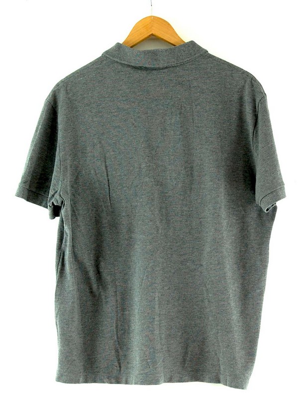 Back of Grey Lacoste Polo Shirt