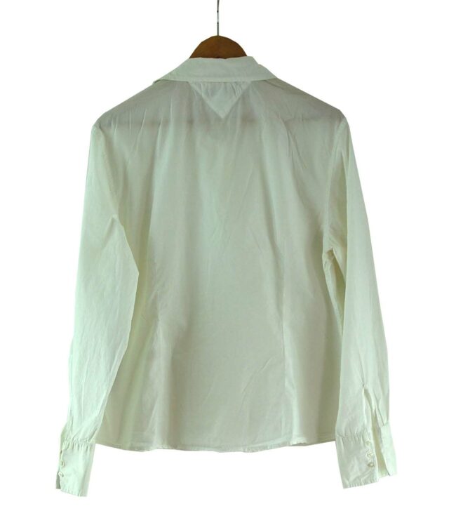 Back of White Tommy Hilfiger Ladies Blouse