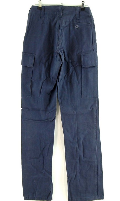 Back of Womens Blue Combat Pants