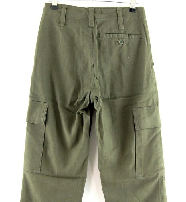Close up of Olive Green Army Pants
