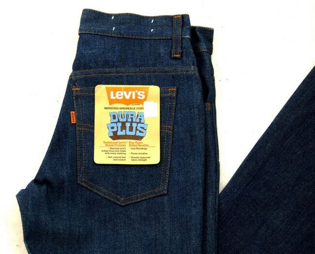 Close up of 70s Levis 784-0919 Dura Plus Bell Bottom Jeans