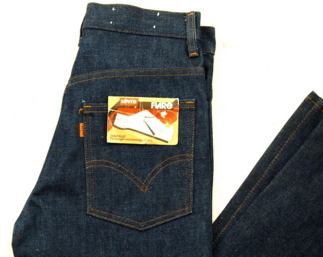 Close up of 70s Deadstock Dura Plus Levis 746-0917 Bootcut Jeans