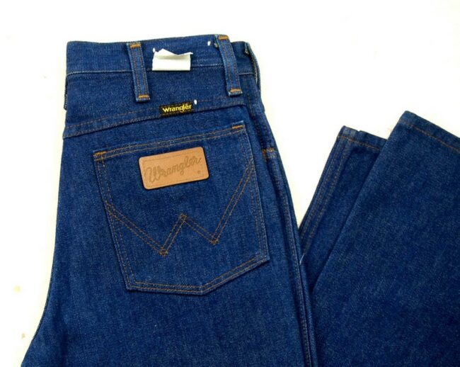 Close up of 70s Wrangler Bootcut Jeans 945 Long
