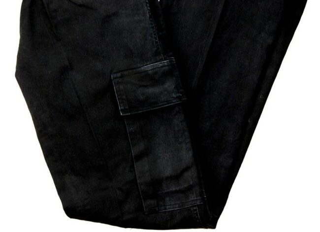 Close up of Black Army Pants Womens
