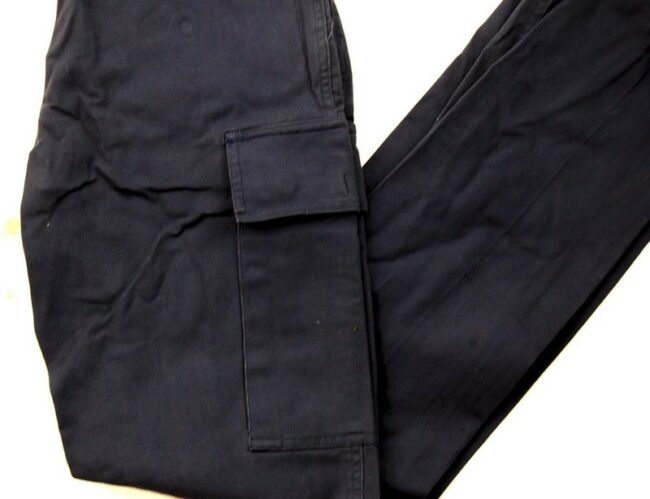 Close up of Black Cargo Pants Womens