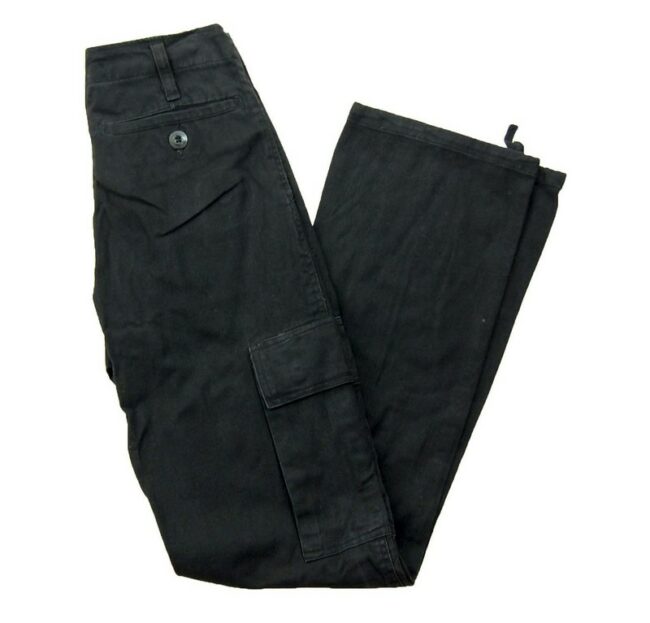 Black Vintage Army Trousers