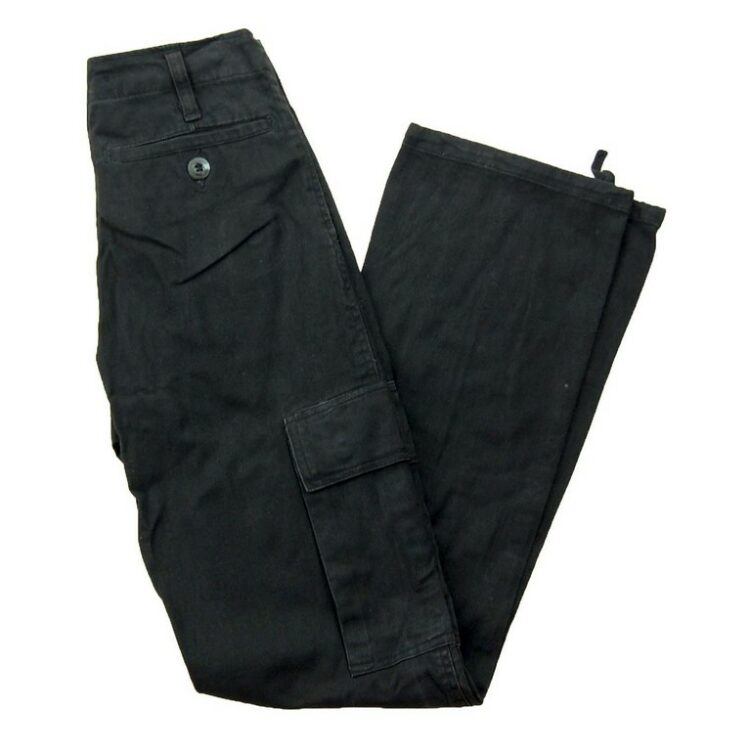 Black Vintage Army Trousers