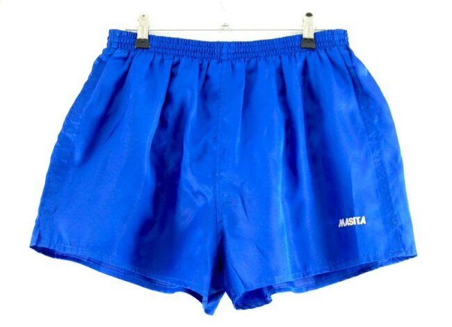 Blue Satin Masita Shorts