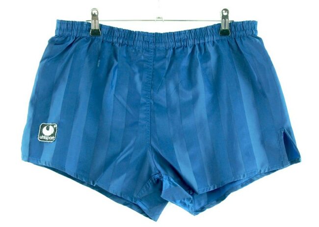 Mens Blue Striped Uhlsport Shorts