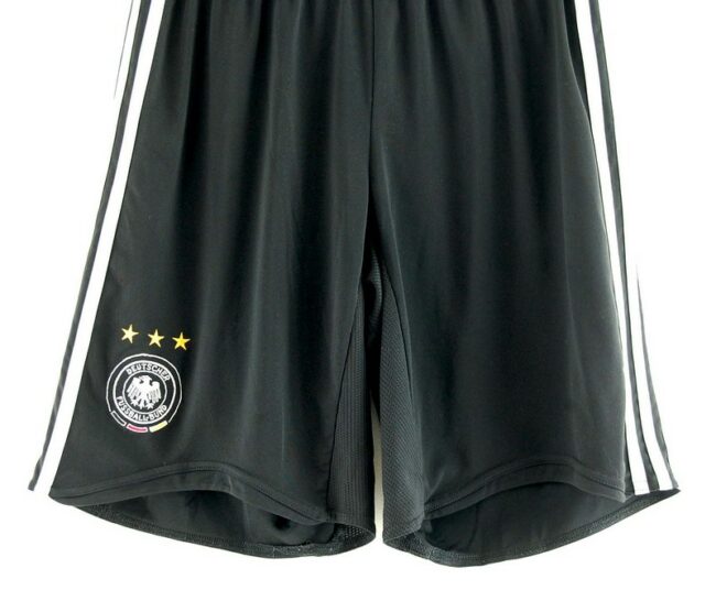 Close up of of German Football Association Black Adidas Shorts