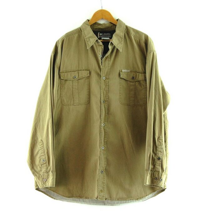 Brown Long Sleeve Columbia Shirt
