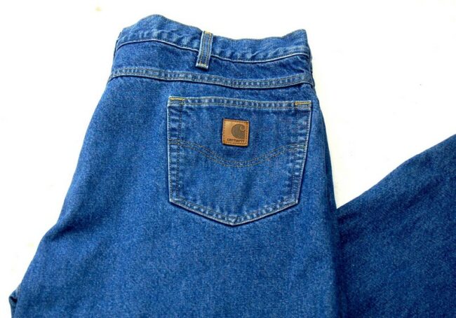 Close up of Carhartt Denim Carpenter Jeans
