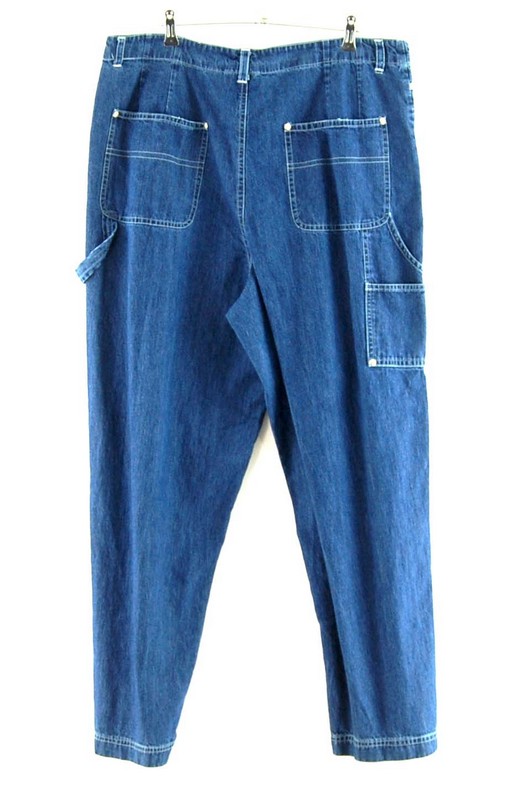 Back of Blue Denim Carolina Bay Carpenter Pants