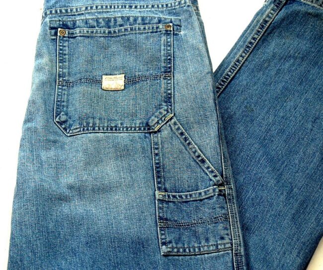 Back of Five Pocket Denim Eddie Bauer Jeans