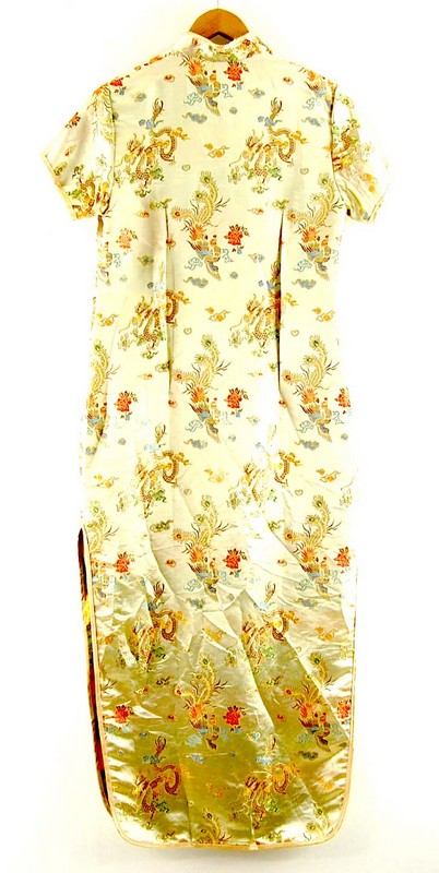 Back of Gold Chinese Dress