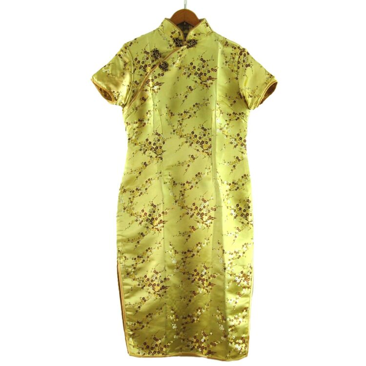 Gold Chinese Dress Vintage
