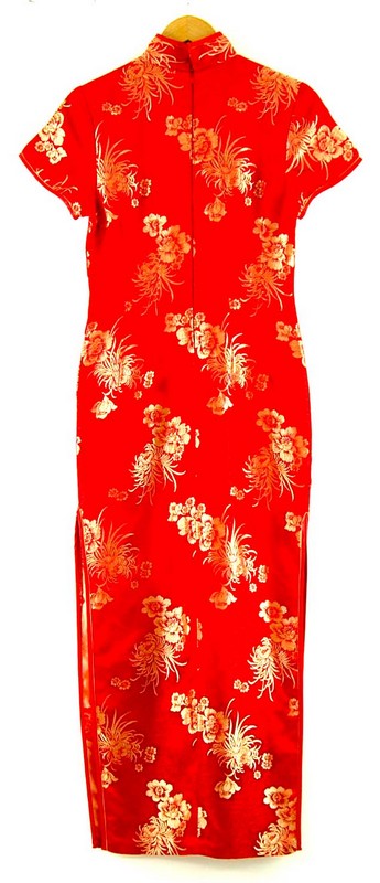Back of Chinese Evening Dress Cheongsam