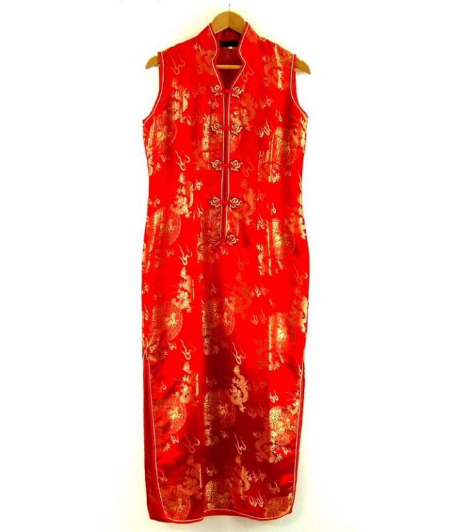 Long Red Chinese Dress