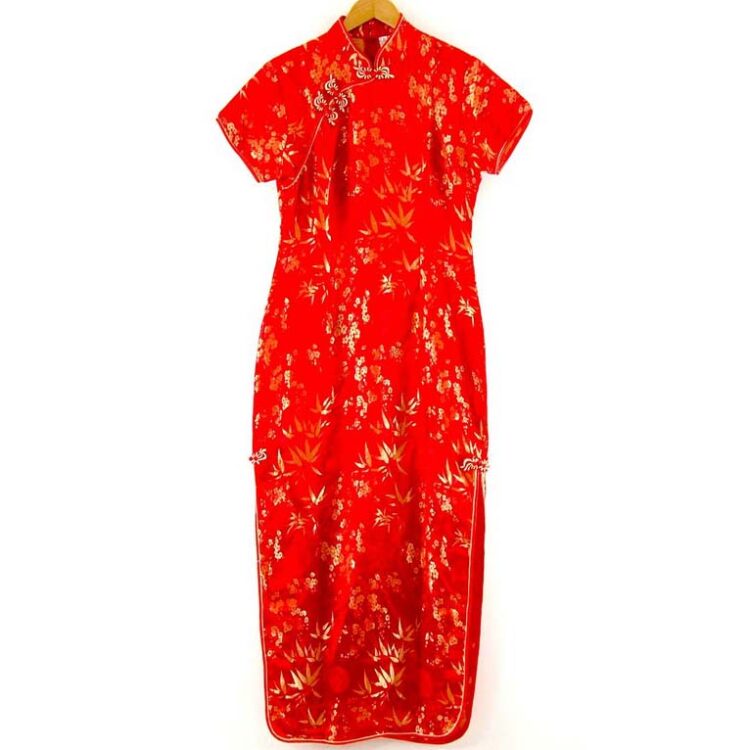 Red And Gold Chinese Dress