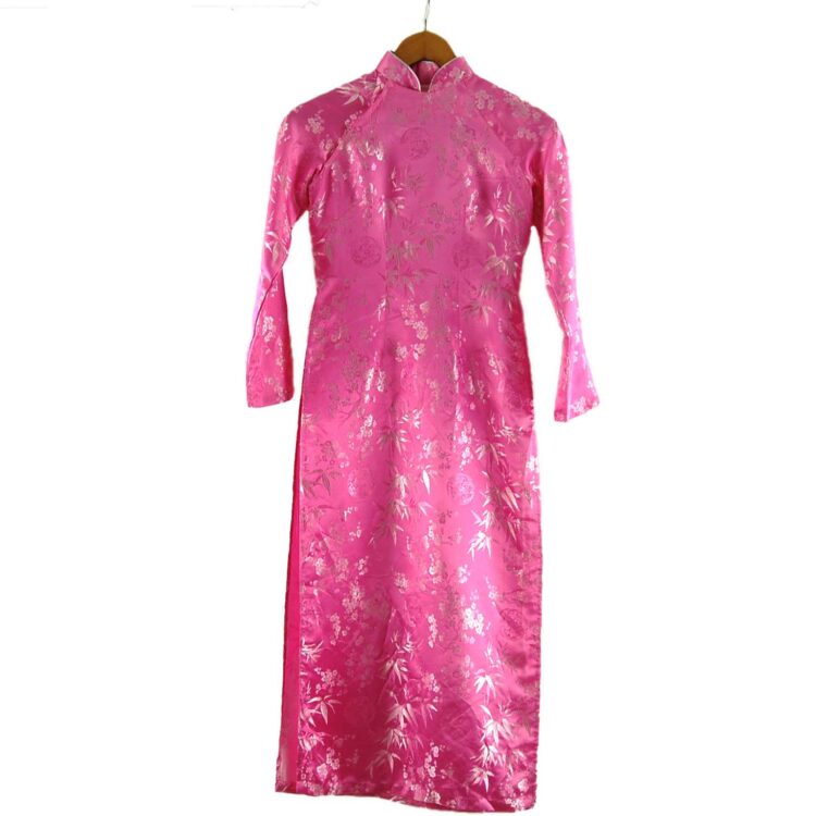 Pink Cherry Blossom Chinese Dress For Ladies