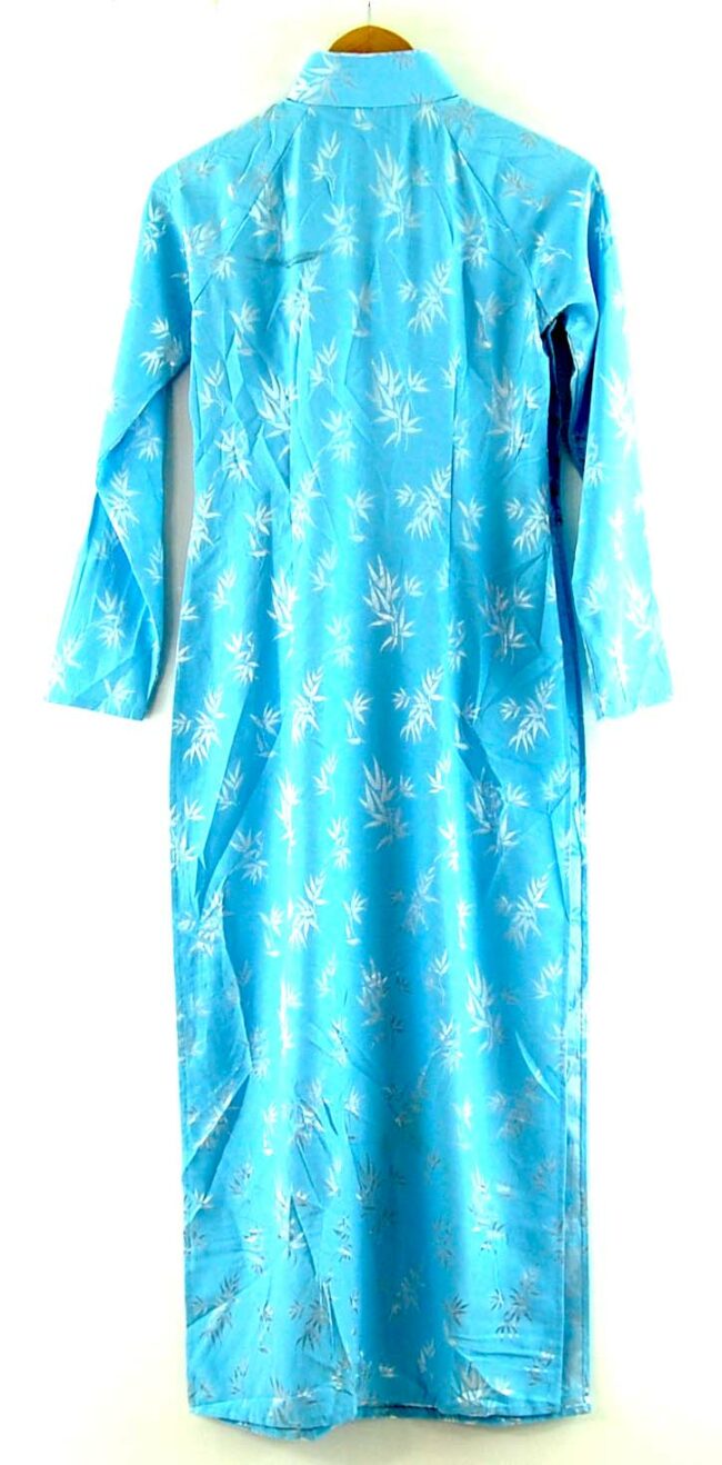 Back of Blue Vietnamese Dress
