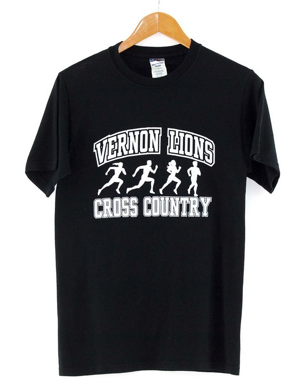 Black Vernon Lions Cross Country American T Shirt