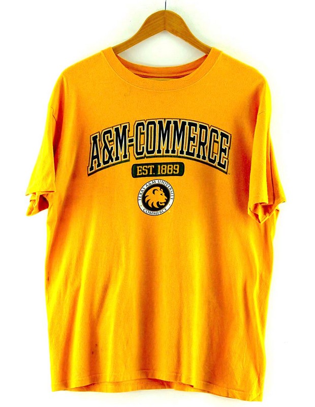 Yellow Texas A And M University Commerce T Shirt