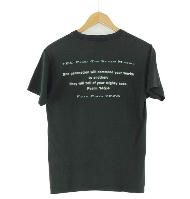 Back of Echo Vintage Black T Shirt