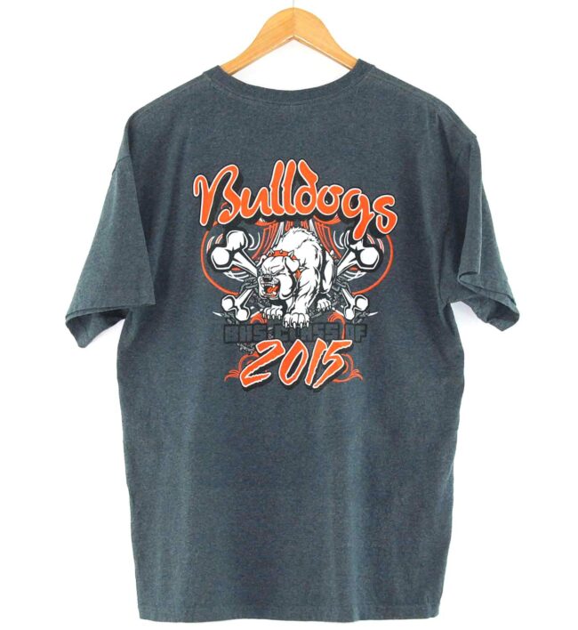 Back of Bulldogs Sports Vintage Tee