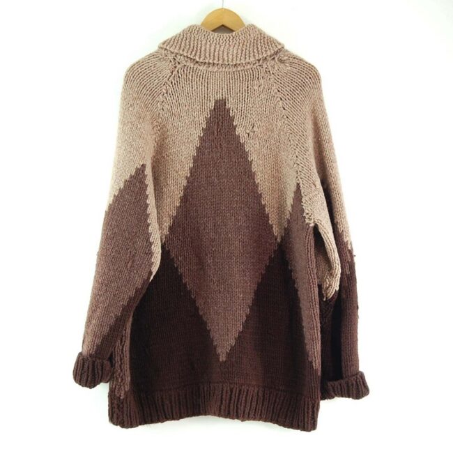 Back of 70s Mens Cowichan Sweater