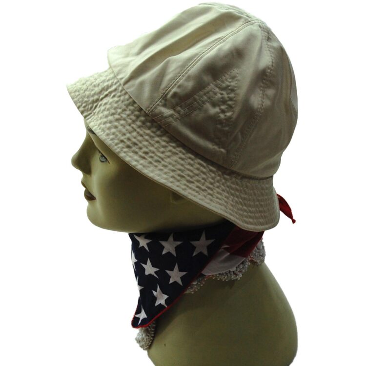 Side of Nino Beige Bucket Hat