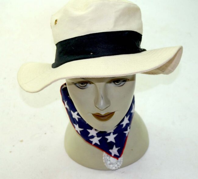 Front of Beige Bush Hat