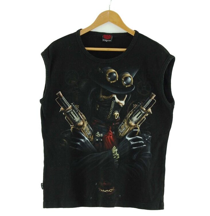 Steampunk Mens Black Tee