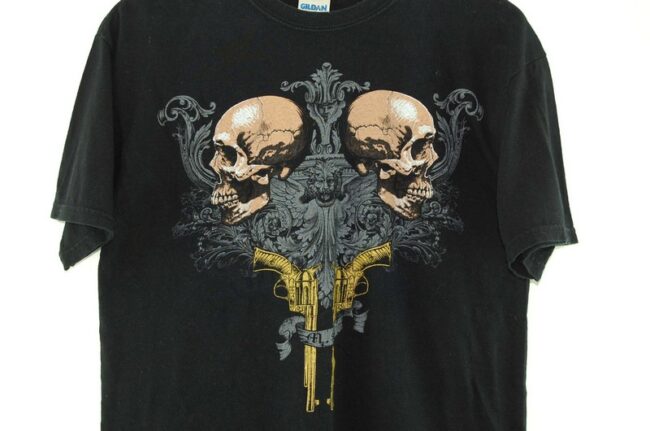 Close up of Mortal Sin Gildan Black Tee Mens