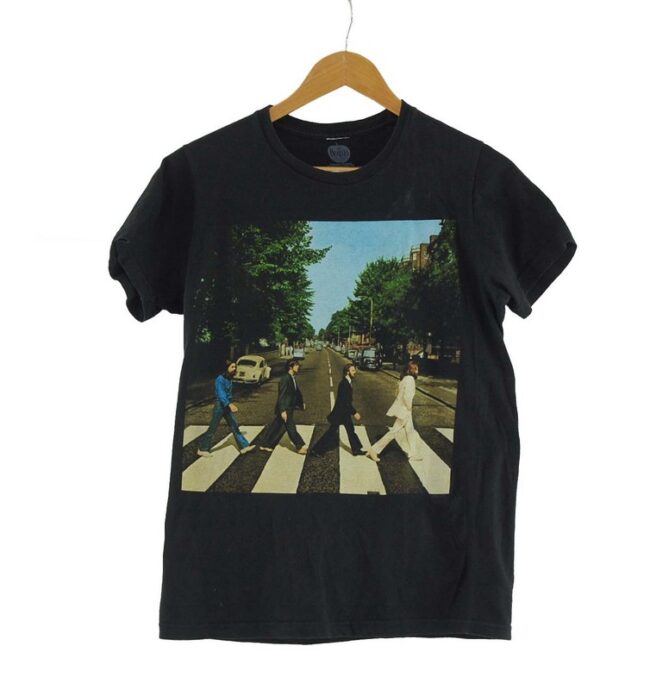 Beatles Abbey Road Mens Black Tee