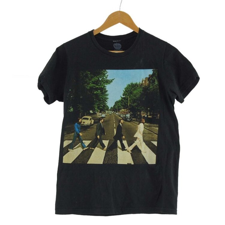 Beatles Abbey Road Mens Black Tee