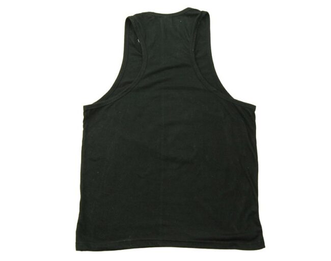 Torture Island Black Vest - UK S -Blue 17 Vintage Clothing