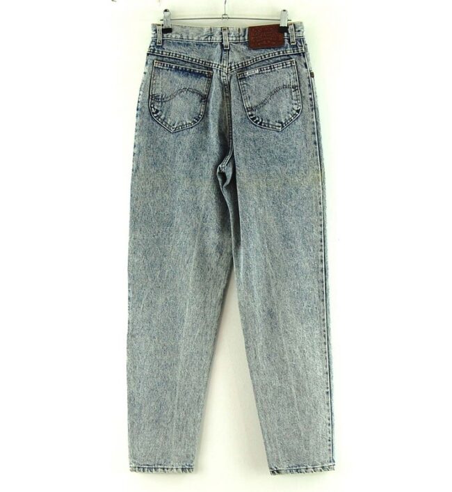 Back of Rifle Acid Wash Denim Jeans