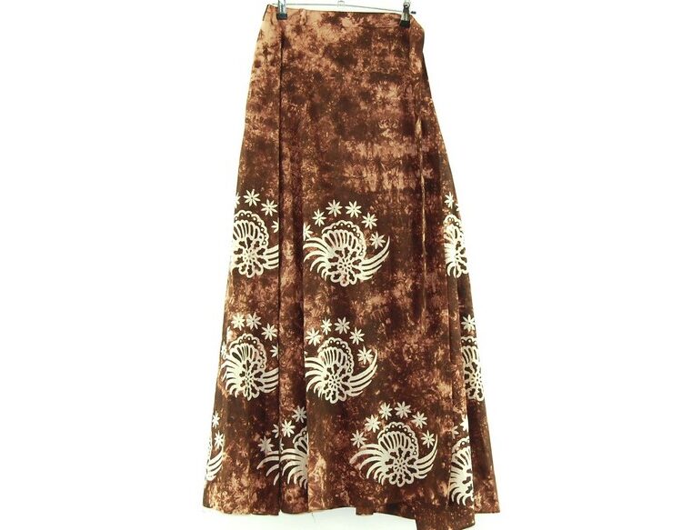 Tie Dye and Batik Long Skirt