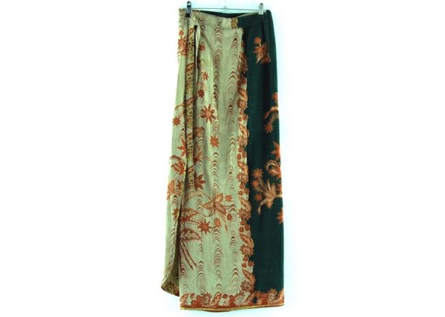 Back of Floral Tie Skirt