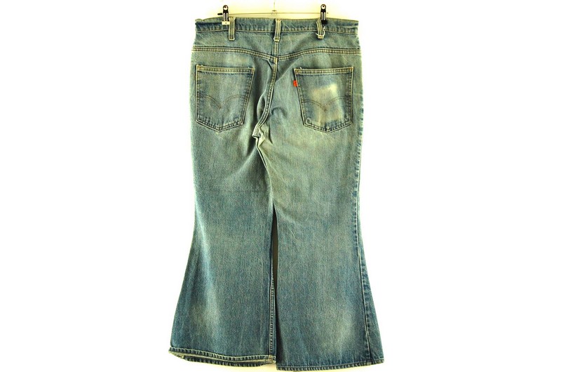 Levi 646 Bell Bottom Jeans - W35 X L29 - Blue 17 Vintage Clothing