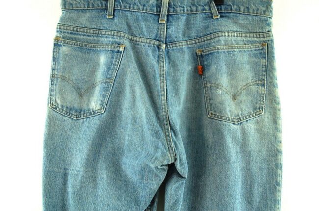 Back of Blue 646 70s Levis Flare