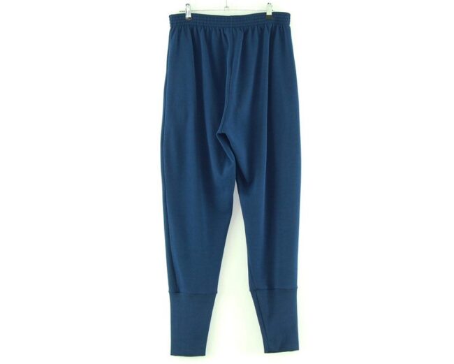 Back of Navy Blue Reebok Tracksuit Bottoms Mens