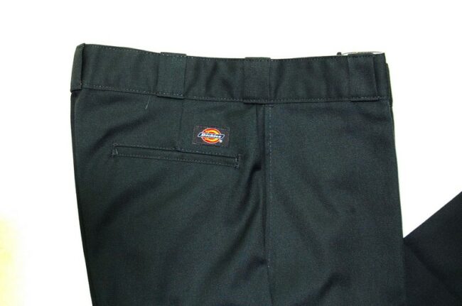 Close up of Dickies Grey Trousers